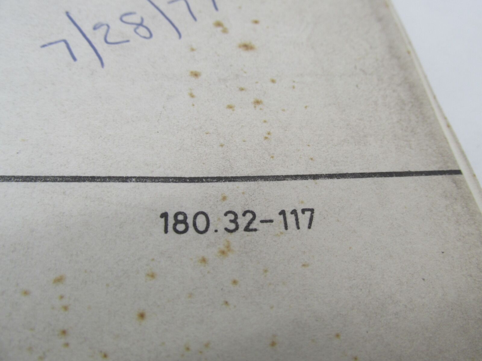 Bultaco Original Factory Frontera 180 Catalog Parts List 180.32-117