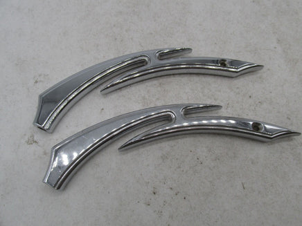 Harley Davidson Pair of 7" Curved Chrome Mirror Stems