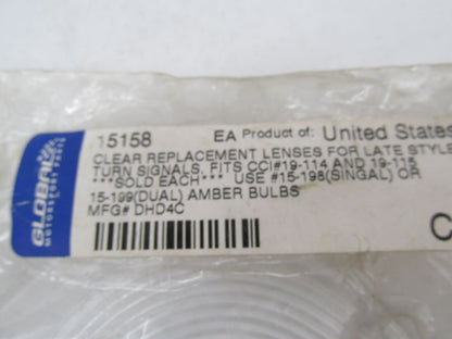 Harley Davidson FLT Clear Late Style Replacement Turn Signal Lens 15158 68400-86