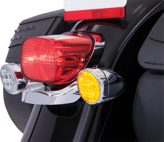 CIRO Fang LED Signal Light Inserts Amber/Chrome 45500