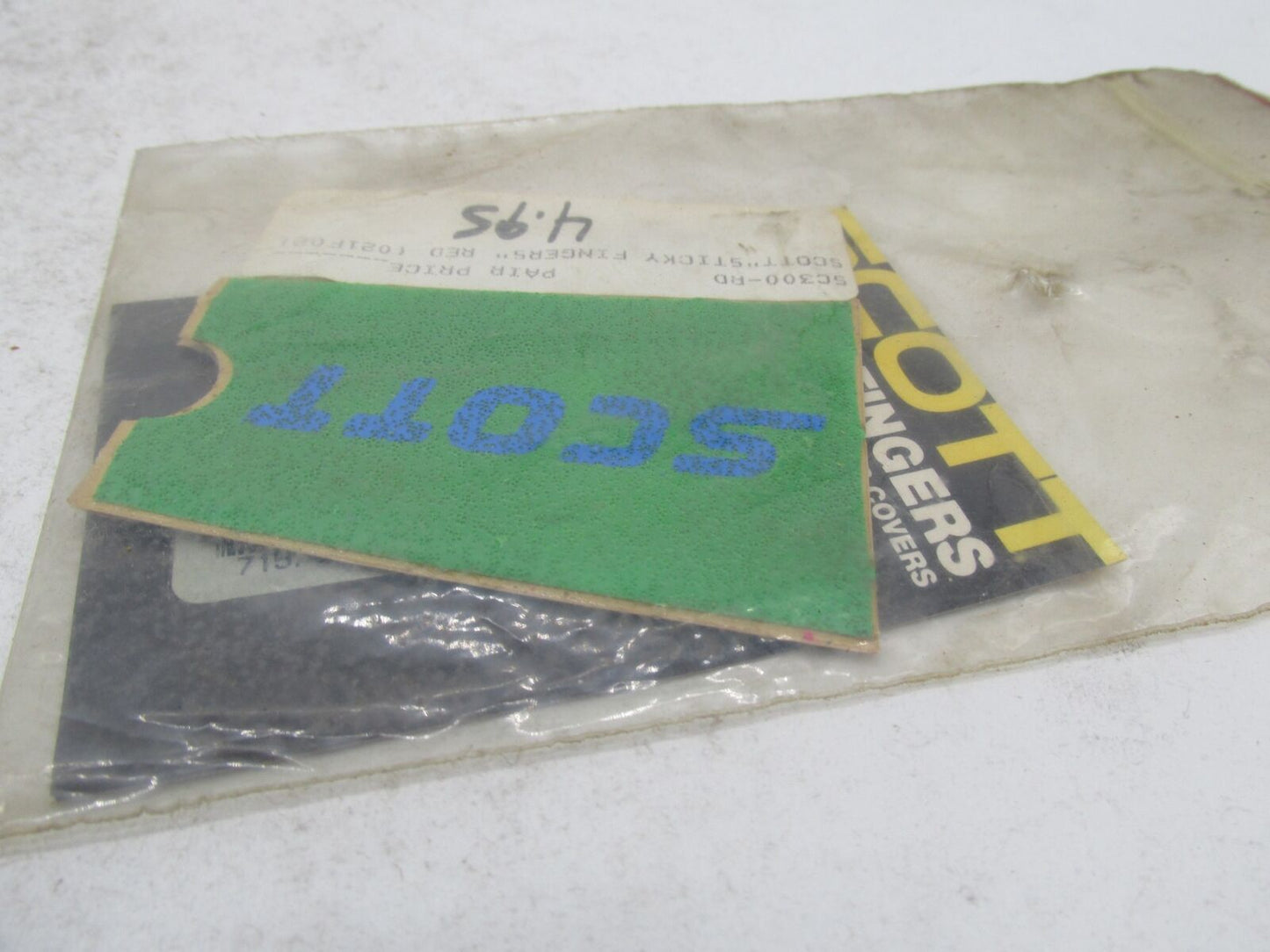 Paid of Vintage Scott Green Sticky Fingers Hand Control Lever Covers