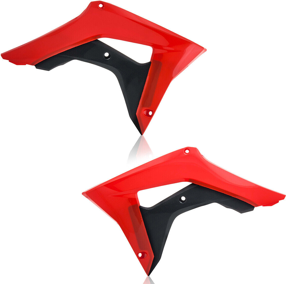 Acerbis Radiator Shrouds Red/Black 2630661018