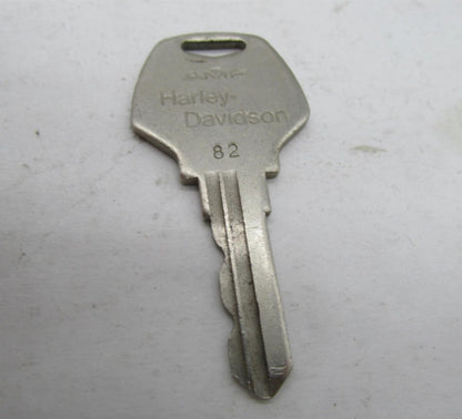Harley-Davidson Genuine Vintage AMF Shovelhead Ironhead Ignition Key Code: 82
