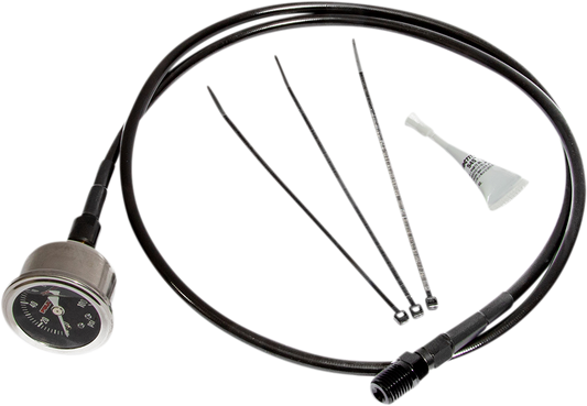 Feuling Remote Oil PSI Gauge Kit Black 9045
