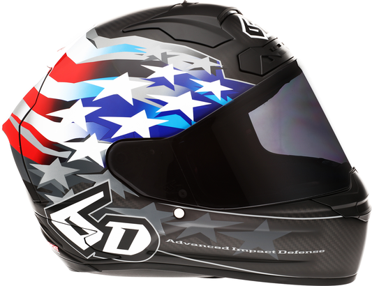 6D HELMETS ATS-1R Patriot Helmet Red/White/Blue Small 30-0695
