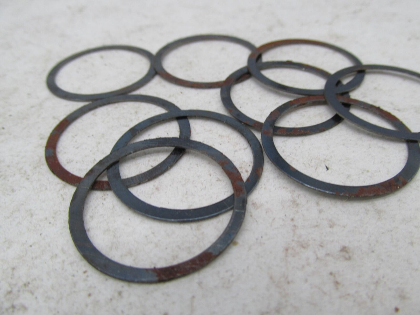 Lot of 8 Harley Aermacchi Genuine NOS 75,250 SS,SX Trans Shaft Shims 35083-74P