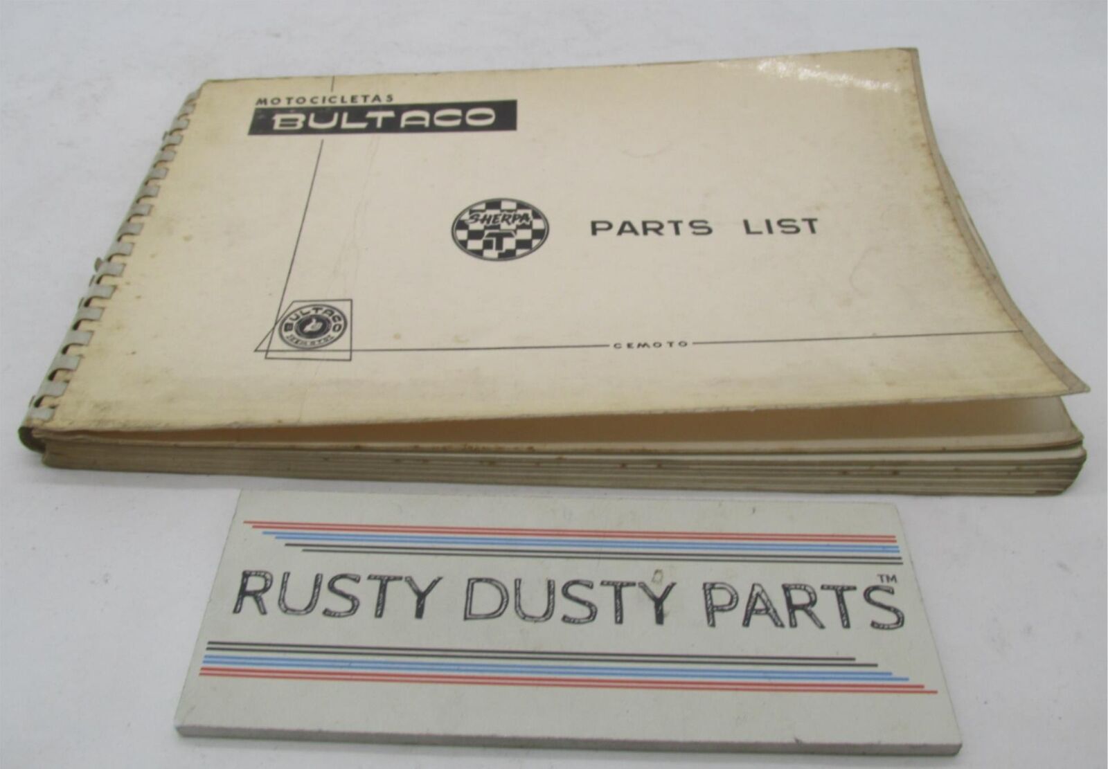 Bultaco Original Factory 1968 Sherpa T Parts List Catalog Book