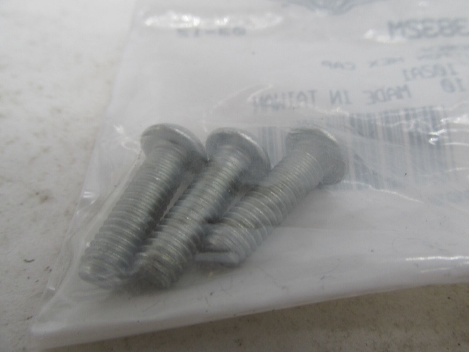 Lot of 3 Harley-Davidson Genuine NOS Hex Button Head Cap Screws 3832M