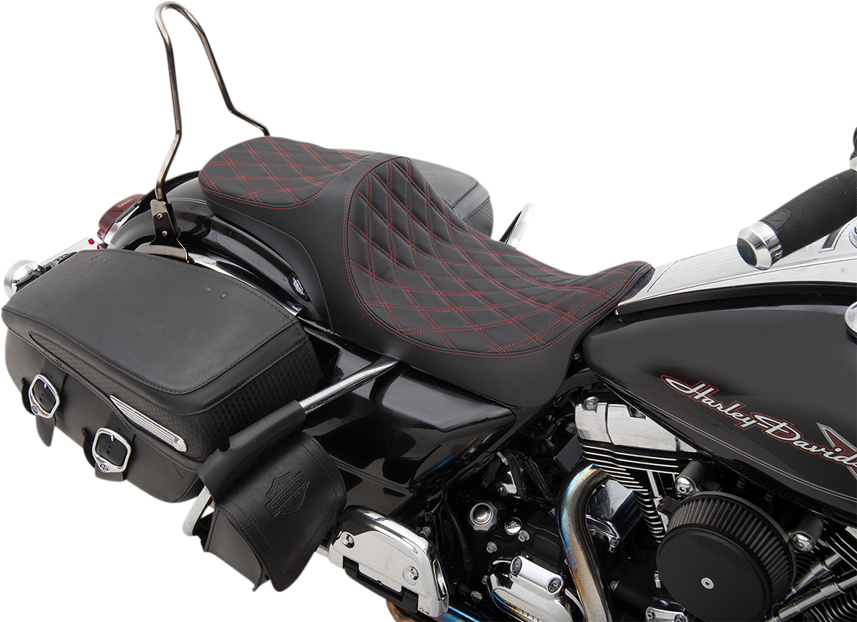 Drag Specialties Predator III 2 Up Seat Double Diamond 0801-1306