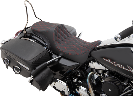 Drag Specialties Predator III 2 Up Seat Double Diamond 0801-1306