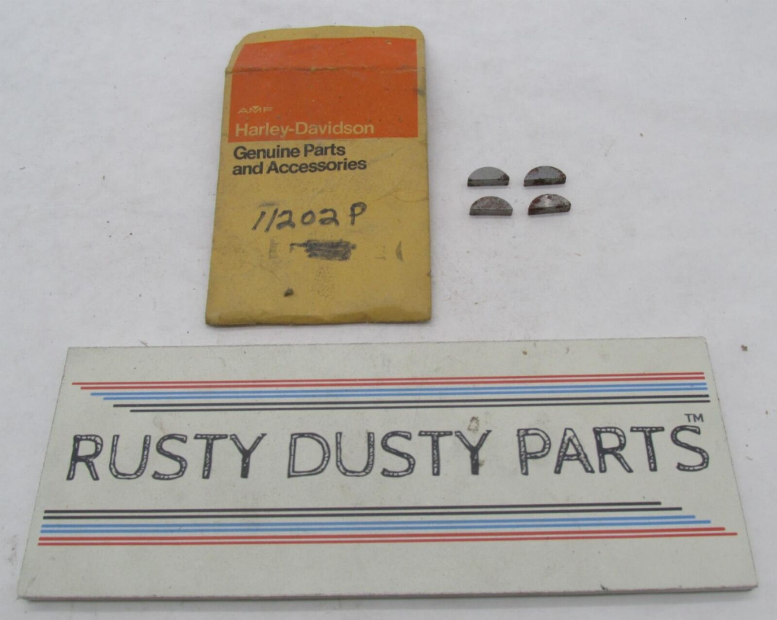 Lot of 4 Harley-Davidson Genuine NOS Aermacchi Woodruff Keway Keys 11202P