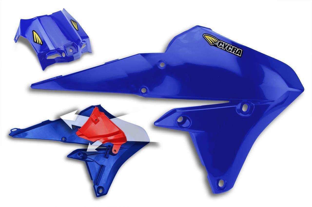 Cycra Powerflow Intake Radiator Shrouds Blue 1CYC-1784-62
