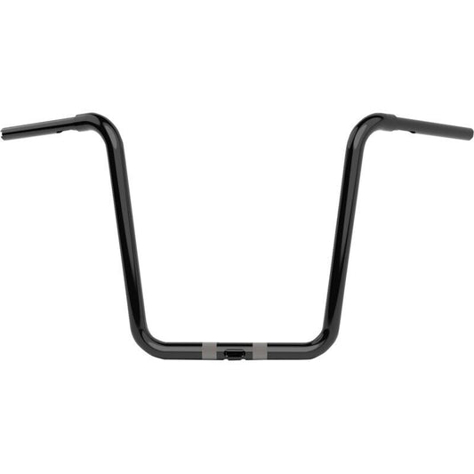 LA Choppers 1-1/4 in. Twin Round Handlebars Gloss Black LA-7324-16B