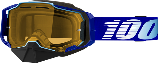 100% Armega Snow Goggles Royal - Yellow 50007-00004