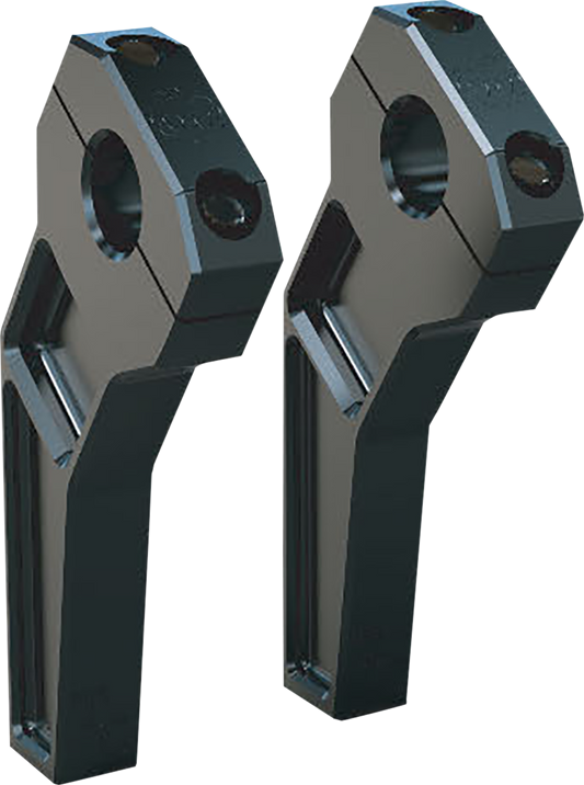 Todd's Cycle 1" Clamping Pullback Riser 6" Rise Black TD-R12-06B