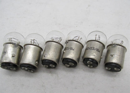 Lot of 6 Bike Master G18.5 12V23/8W Clear Marker Light Bulbs 268047