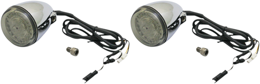 Custom Dynamics ProBeam Front LED Turn Signals Chrome PB-IND-FTS-AW-C