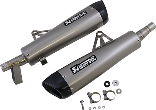 Akrapovic Slip-On Muffler Slash Cut Titanium S-T12SO4-HCQT