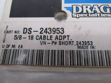 Harley Davidson Drag Specialties NOS Cable Adapter 5/8-18 DS-243953