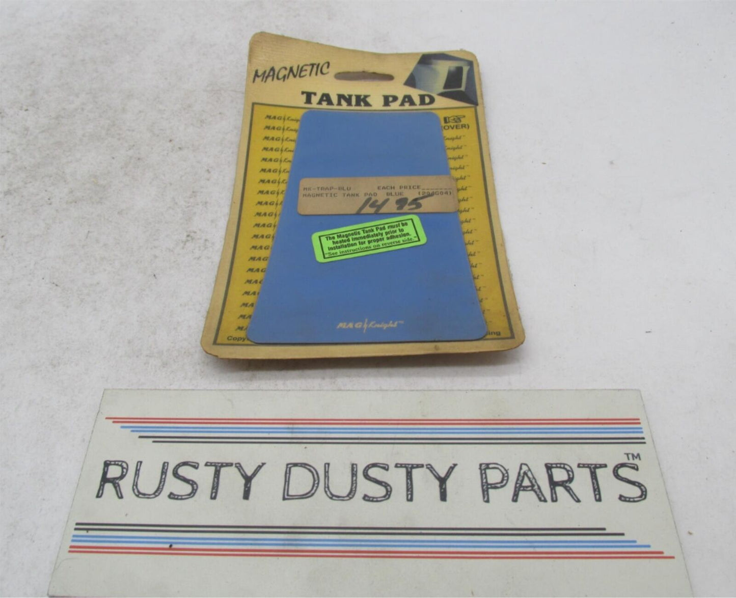 Mag Knight Universal Motorcycle Blue Magnetic Tank Pad MK-TRAP-BLU