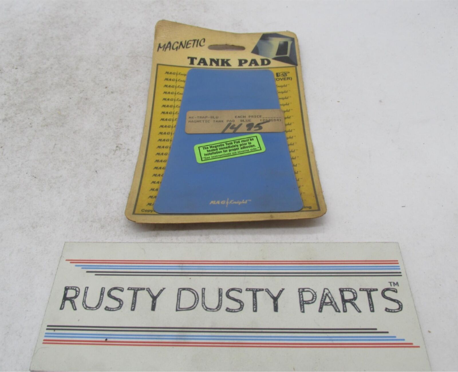 Mag Knight Universal Motorcycle Blue Magnetic Tank Pad MK-TRAP-BLU