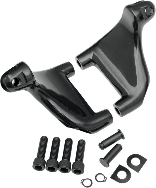 Drag Specialties Passenger Footpeg Mount Kit Black 1620-0705