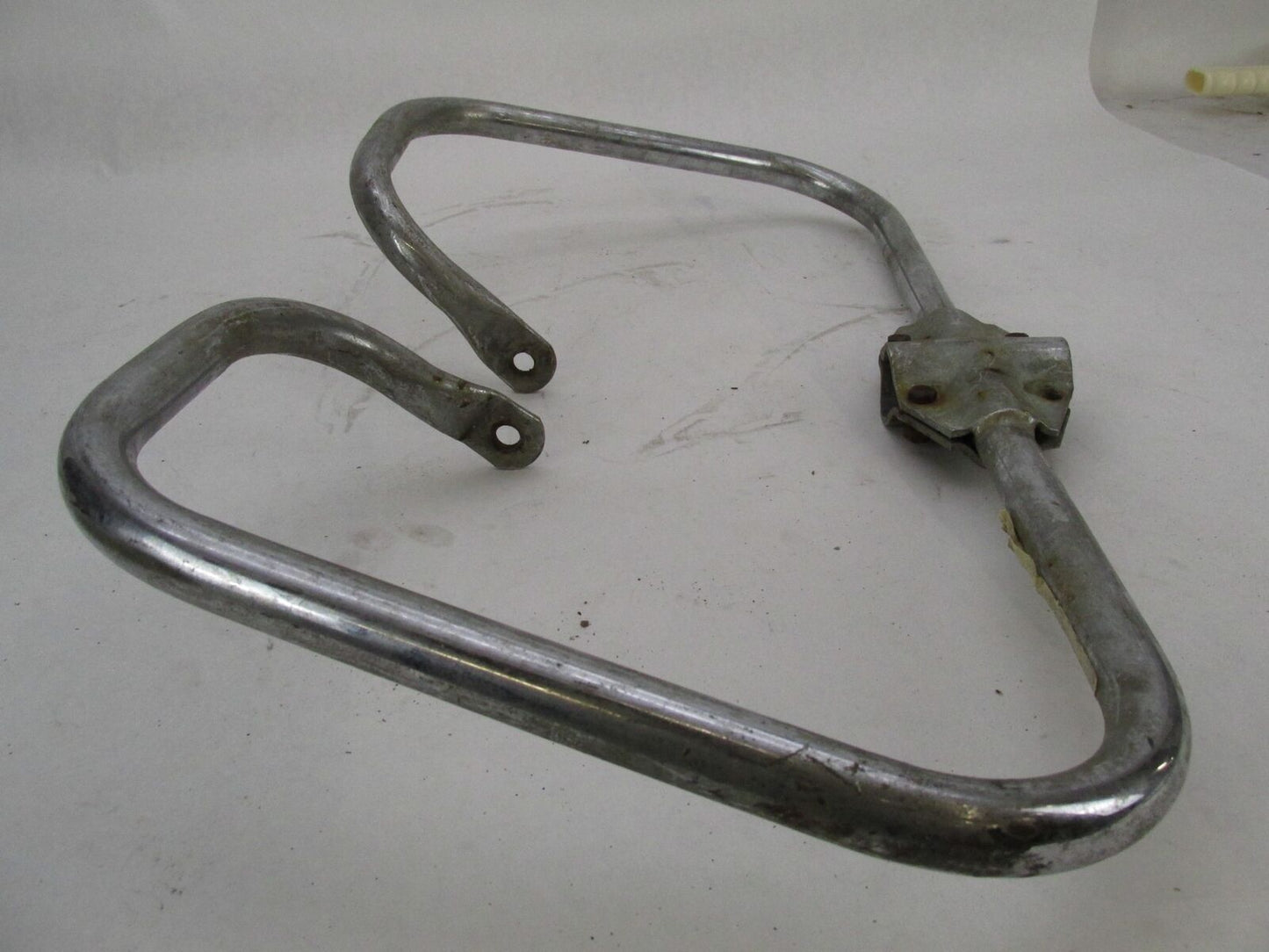Vintage Chrome Patina Motorcycle Crash Engine Guard Bar Triumph Honda Yamaha CZ