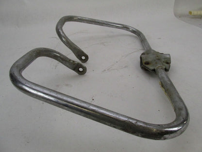 Vintage Chrome Patina Motorcycle Crash Engine Guard Bar Triumph Honda Yamaha CZ