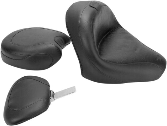 Mustang Wide Touring Two-Piece Seat with Driver Backrest 79327
