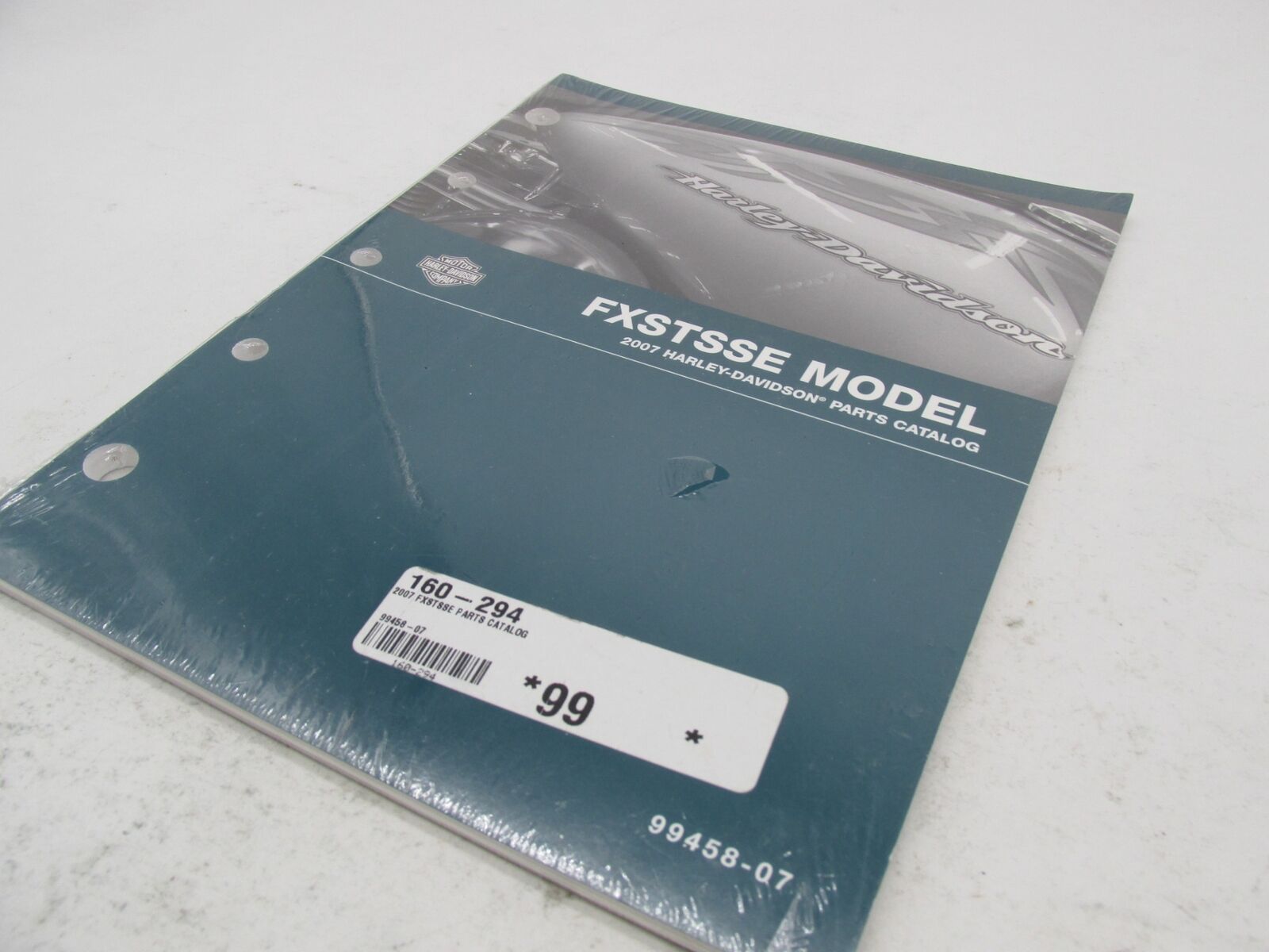 Harley-Davidson Official Factory 2007 FXSTSSE CVO Parts Catalog 99458-07