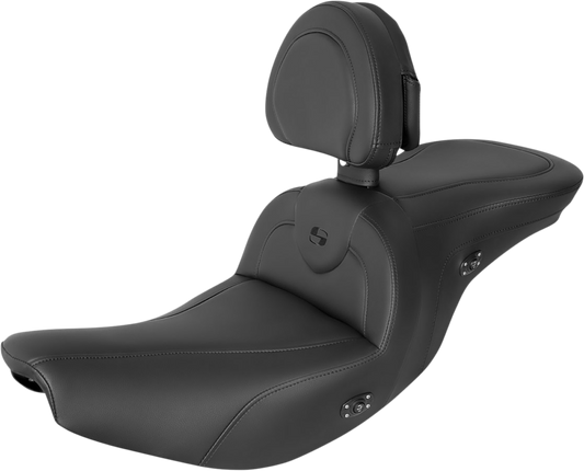 Saddlemen Heated RoadSofa Seat Black W/Black Stitching I14-07-187BRHCT