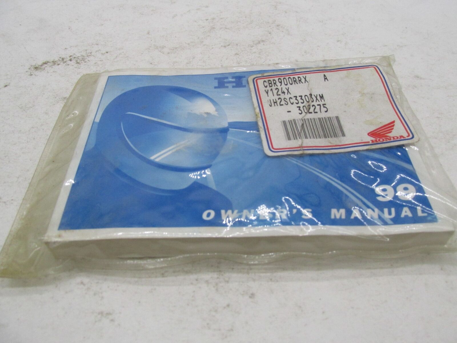 Honda Official Factory 1999 CBR 900 RRX Owner's Manual 302275 JH2SC3303XM