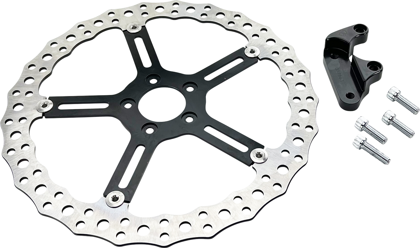 Arlen Ness 15" Big Brake Jagged Floating Rotor Kit Right Front 300-042