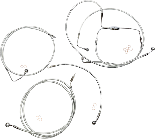 Magnum Designer Handlebar Control Cable Kit Sterling Chromite II 387004