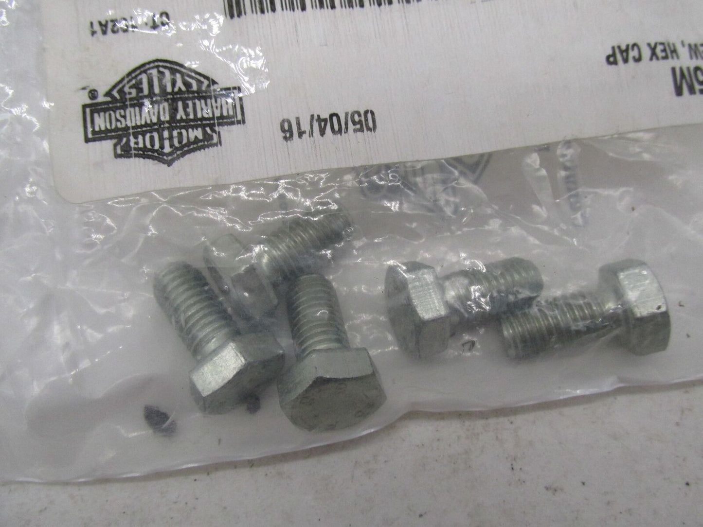 Lot of 5 Harley-Davidson Genuine NOS Hex Cap Screws 3755M