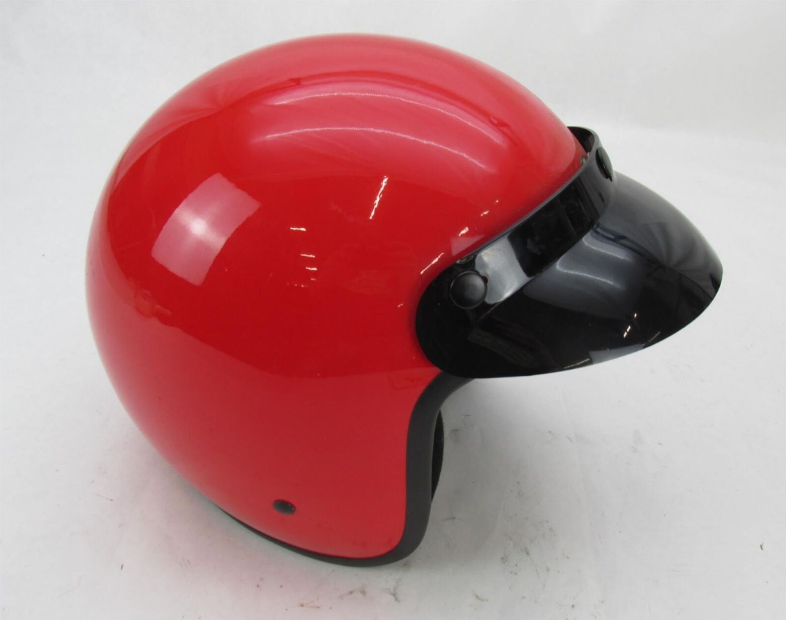 HCI Red Medium M Motorcycle Open Face Half Helmet
