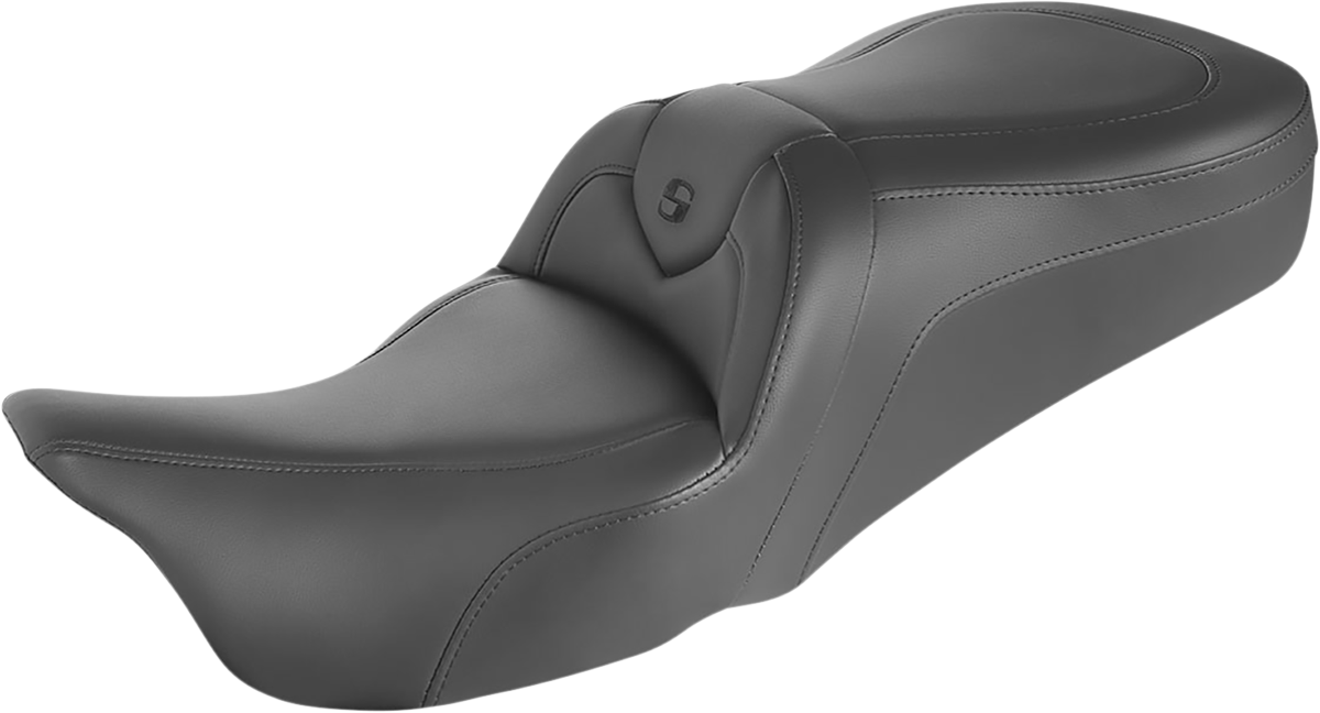 Saddlemen RoadSofa Seat - Without Backrest Black W/Black Stitching 897-06-187