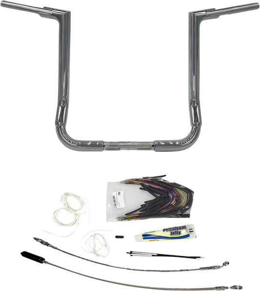 Fat Baggers, Inc. 1-1/2" EZ Install Flat Top Handlebar Kit 16" Chrome 609116