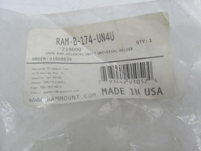 RAM Mount Universal Finger Grip Cradle Motorcycle Brake Mount RAM-B-174-UN4U
