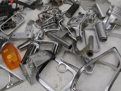 Huge Mixed Lot of Honda Goldwing Motorcycle Chrome Trim Parts &  Accessories