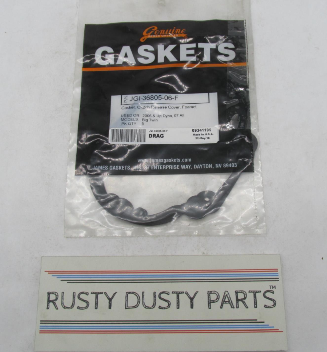 Lot of 3 Harley James Clutch Release Cover Gaskets Foamet JGI-36805-06-F