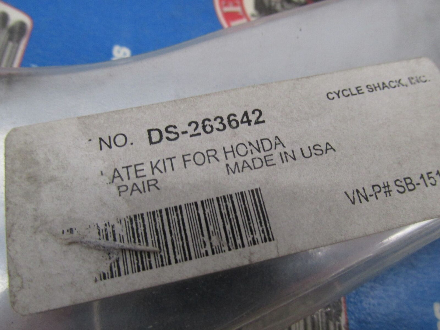 Cycle Shack Honda Chrome Boomerang Fairing Plate Kit DS-263642 SB-151