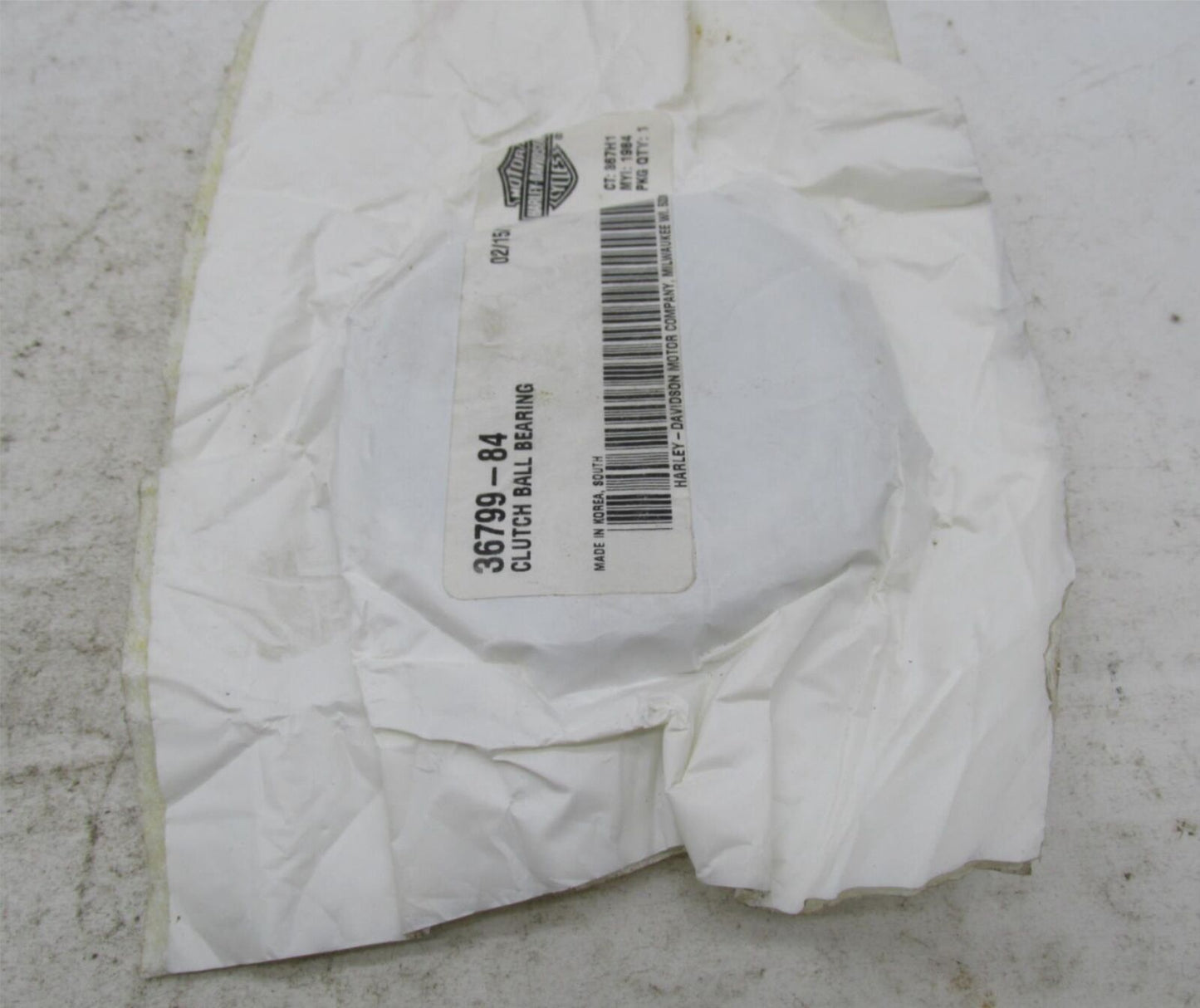 Harley Davidson Genuine NOS Clutch Hub Ball Bearing 36799-84