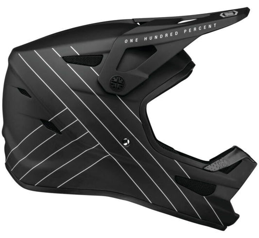 100% Status Helmet Black Medium 80011-001-11