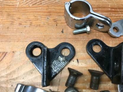 Lot of OEM Harley-Davidson Highway Peg Mounts Foot Peg Passenger clamp