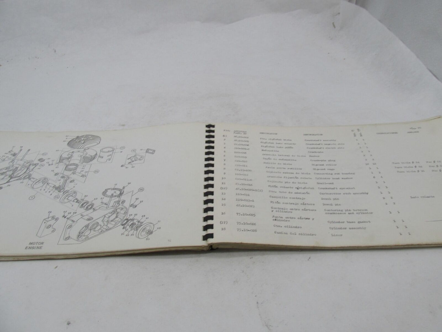 Bultaco Factory 1972 Matador Mk4 Motorcycle Catalog Parts List Book 75.32-117