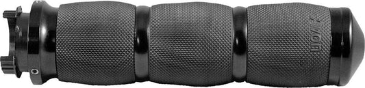 Avon Heated Metric Cruiser Grips Black Anodized Air Cushioned MT-AIR-90-AN-HT
