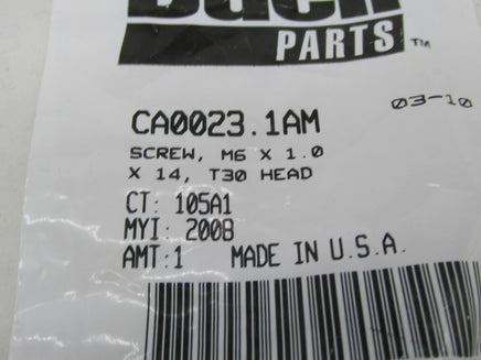 Harley Buell Genuine NOS T30 M6 1x14 Head Screw CA0023.1AM