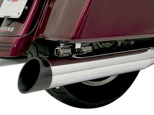 Bassani End Caps for 4in. Quick Change Series Slip-Ons Slash Cut - Black BE40SB