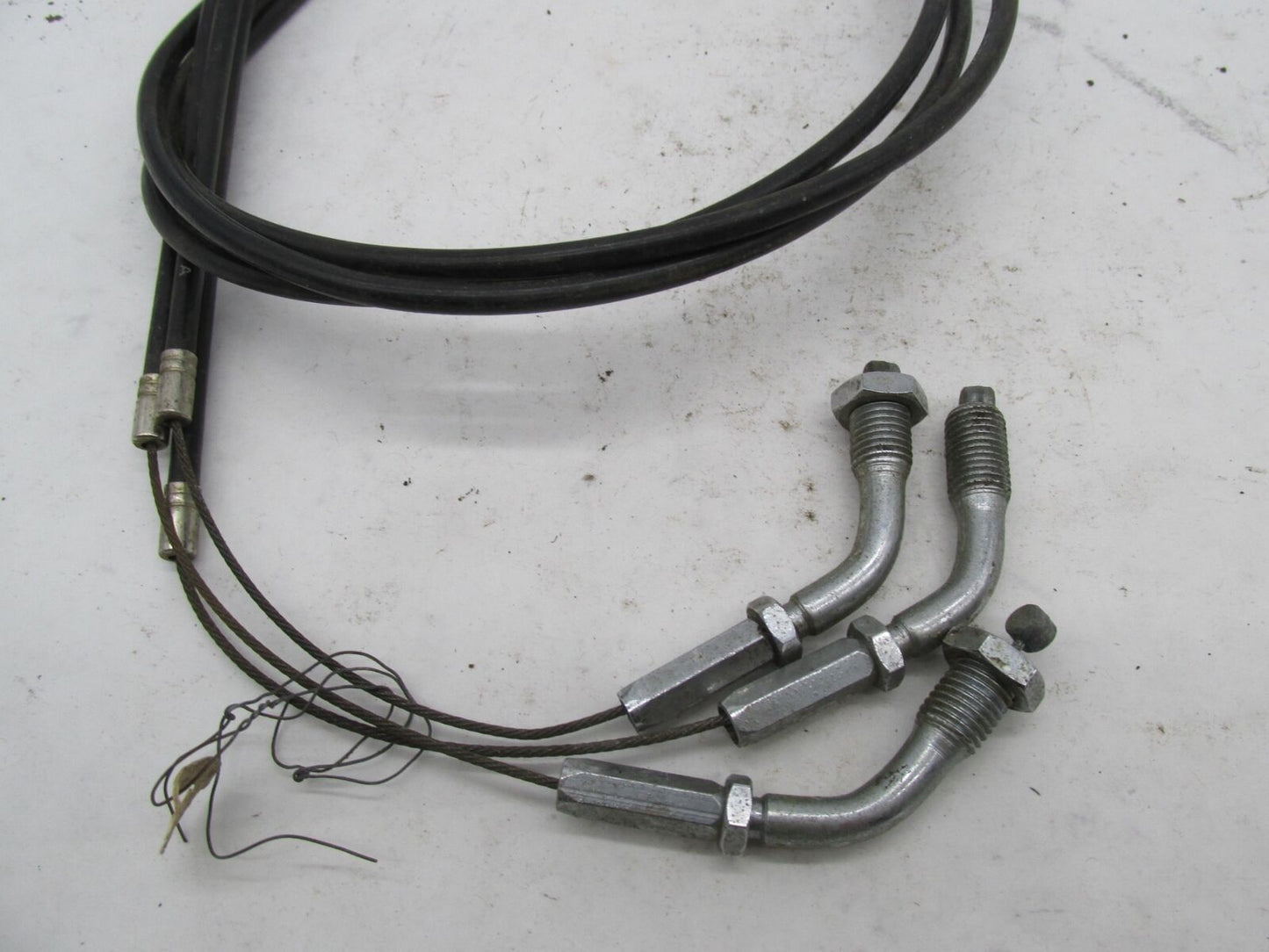 Set of  of 3 FAMA TSK Triumph Triple Motorcycle Throttle Cables